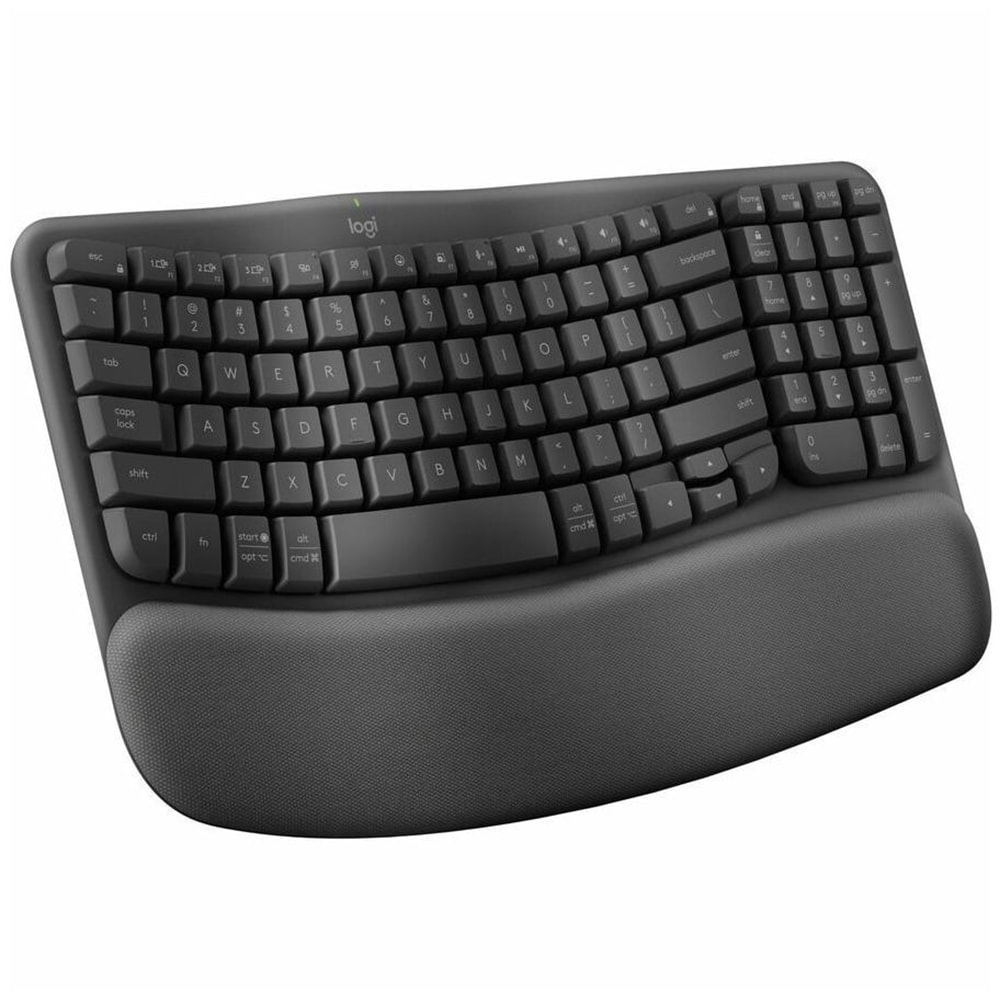 Tastatura wireless LOGITECH Wave Keys, Bluetooth, USB, Layout US INT, grafit