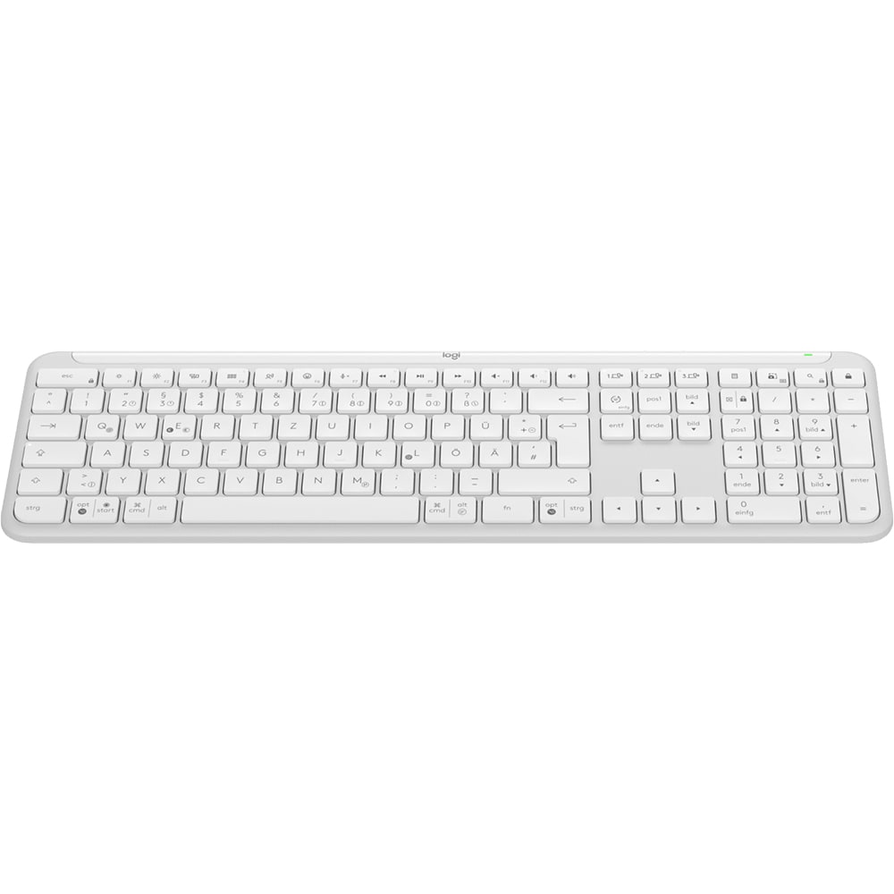 Tastatura Wireless LOGITECH K950, USB, Bluetooth, US INT, alb
