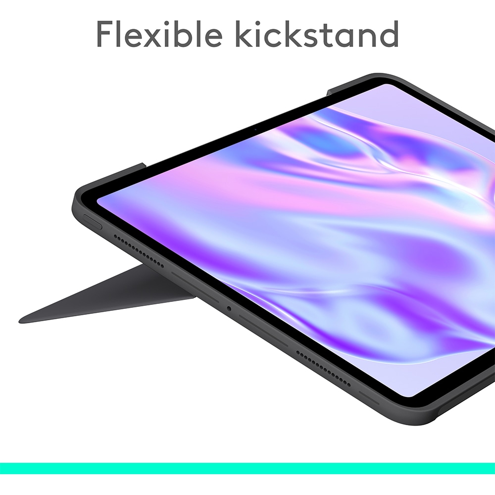 Tastatura LOGITECH Combe Touch pentru iPad Pro 13" (M4), Layout US, gri inchis