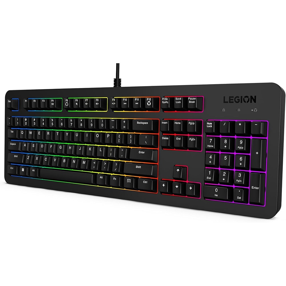 Kit Gaming tastatura si mouse LENOVO Legion KM310, USB, Layout US INT, negru
