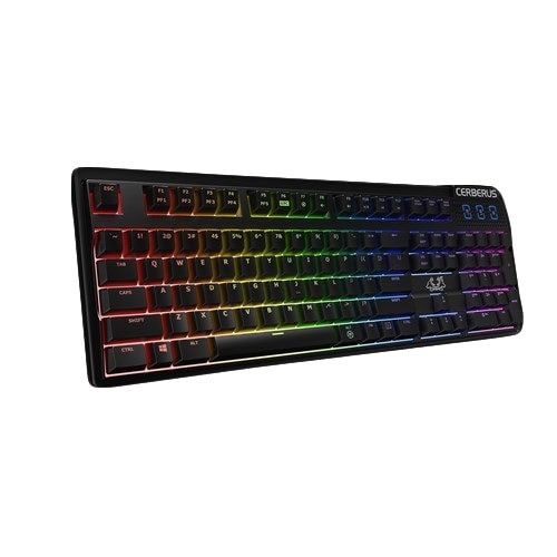 Tastatura Gaming mecanica ASUS Cerberus Mech RGB, Kaihua Switch, USB, Layout US, negru