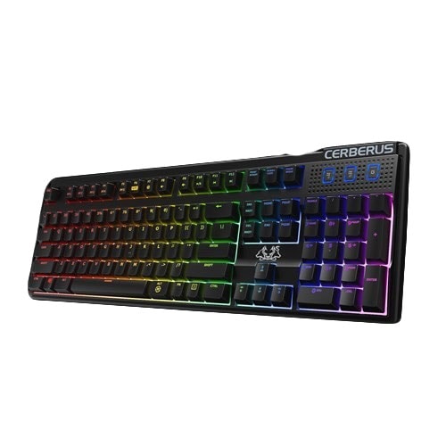 Tastatura Gaming mecanica ASUS Cerberus Mech RGB, Kaihua Switch, USB, Layout US, negru