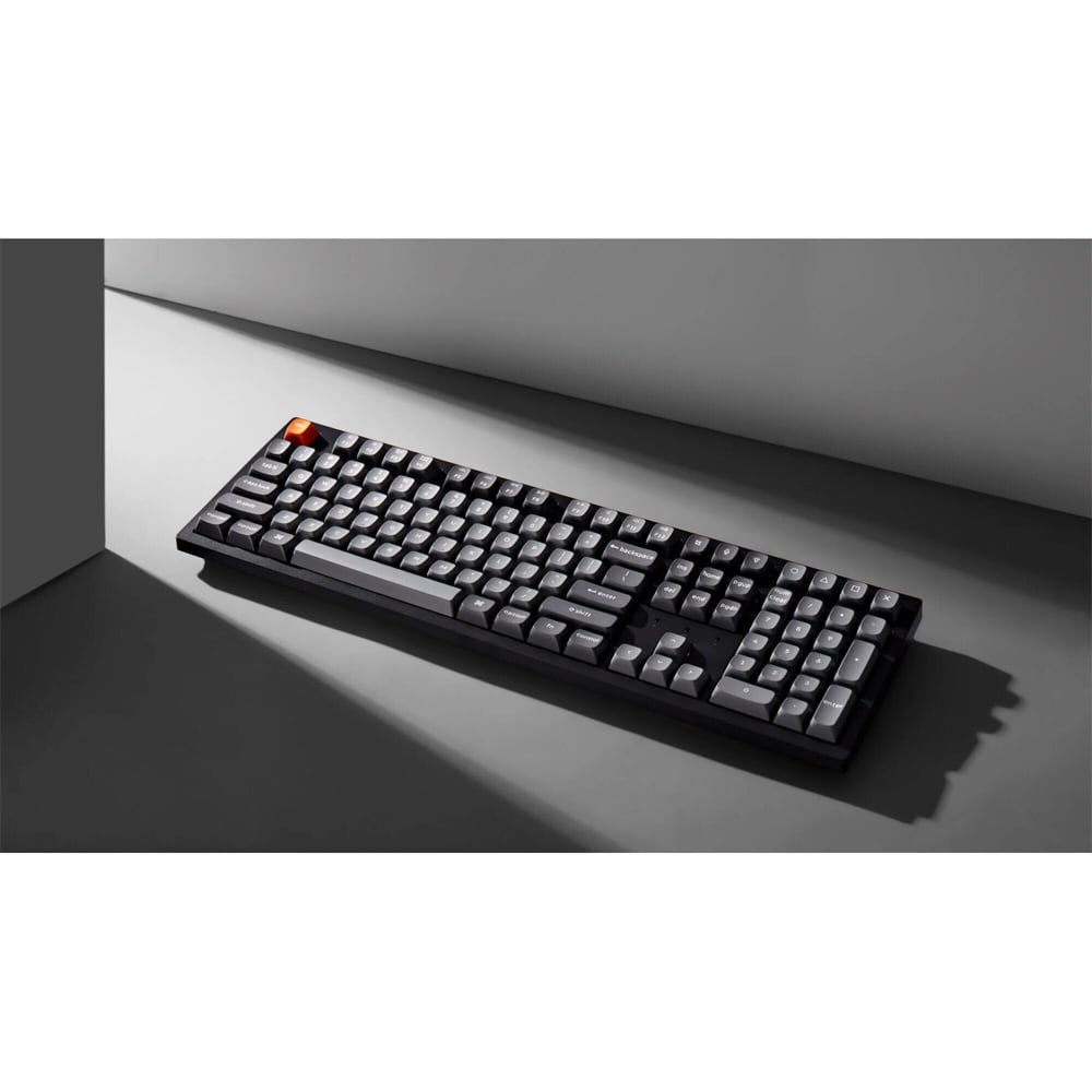 Tastatura Gaming Wireless mecanica KEYCHRON K10 MAX QMK Full, Bluetooth, USB, negru