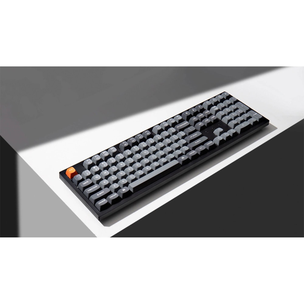 Tastatura Gaming Wireless mecanica KEYCHRON K10 MAX QMK Full, Bluetooth, USB, negru