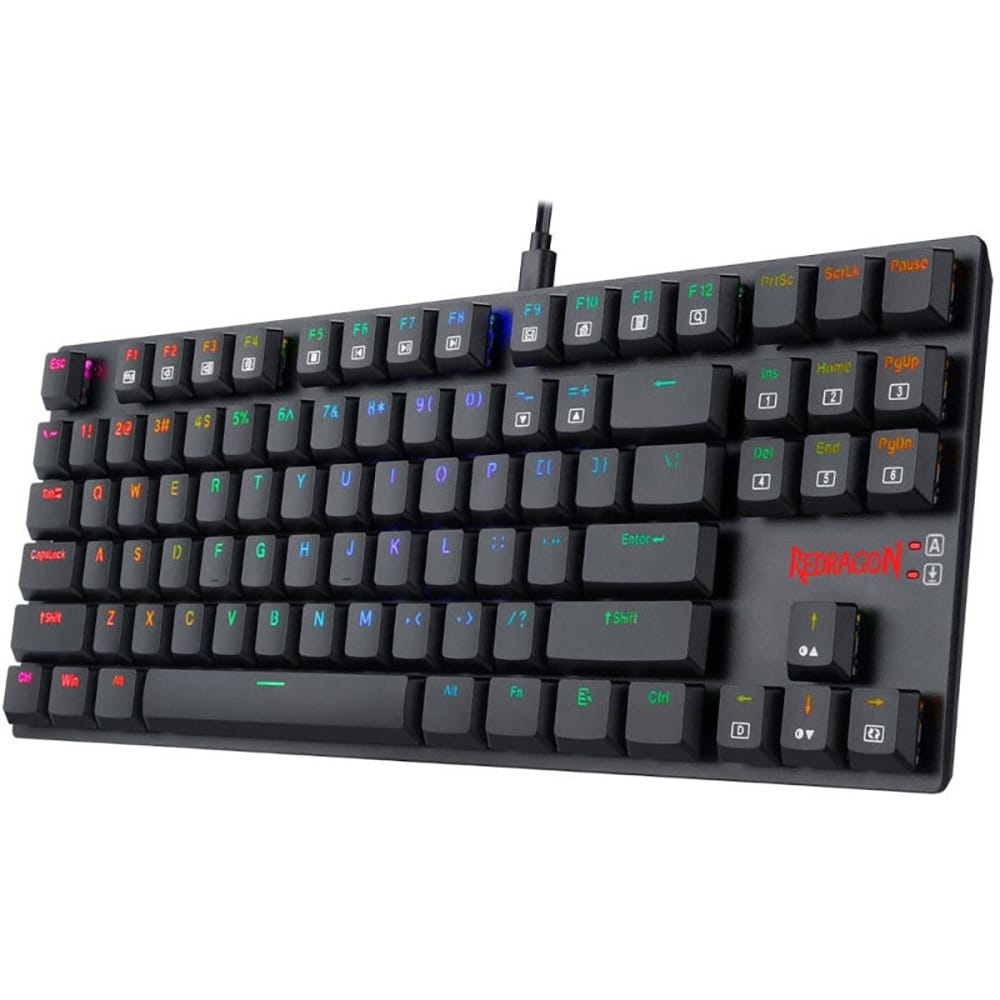 Tastatura gaming REDRAGON APS TKL, Layout US, USB-C, negru