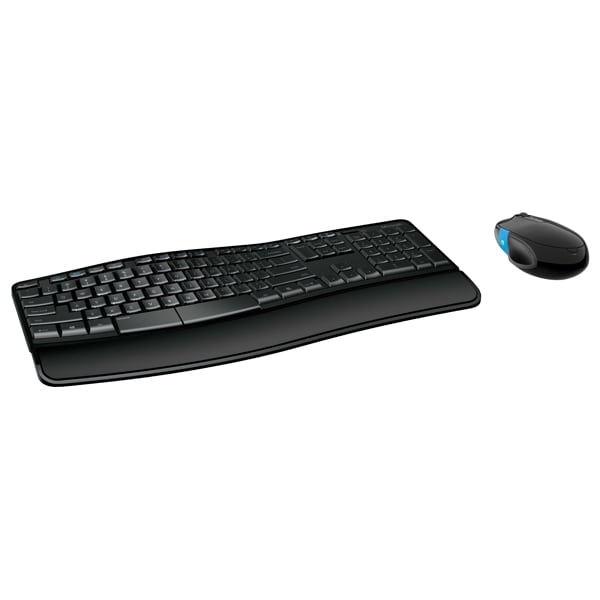 Kit tastatura si mouse Wireless MICROSOFT Sculpt Comfort Desktop, USB, Layout US, negru
