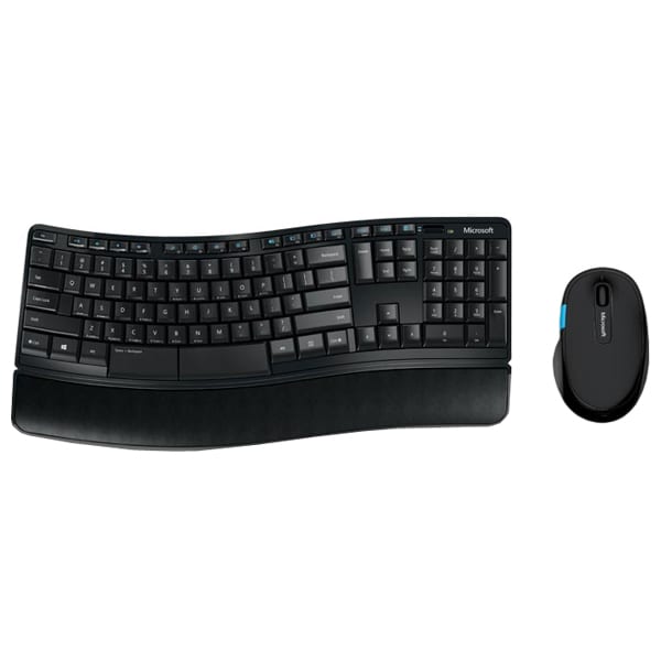 Kit tastatura si mouse Wireless MICROSOFT Sculpt Comfort Desktop, USB, Layout US, negru