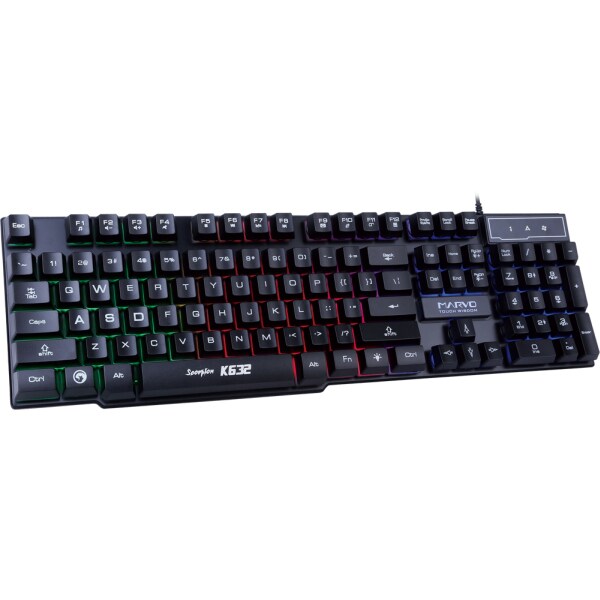 Tastatura Gaming MARVO K632, USB, Layout US, negru