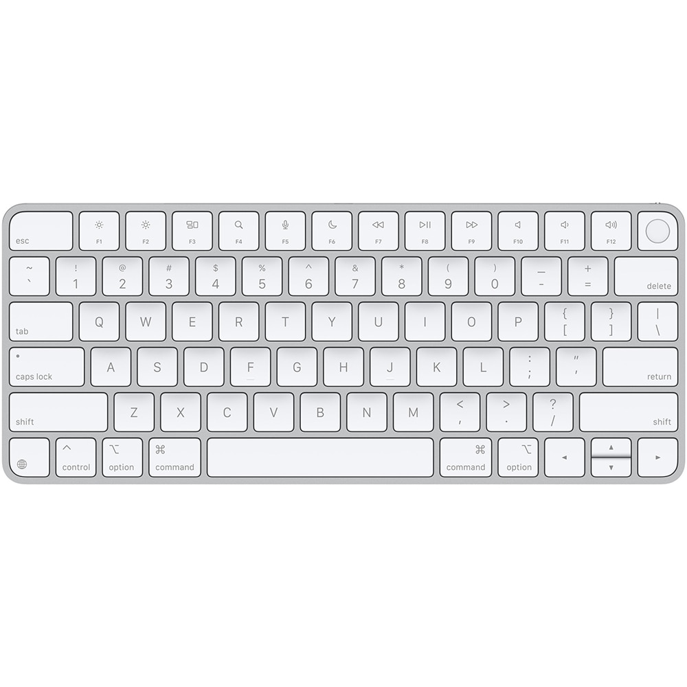 Tastatura Wireless APPLE Magic Keyboard cu Touch ID (2024), USB, Bluetooth, Layout US, alb