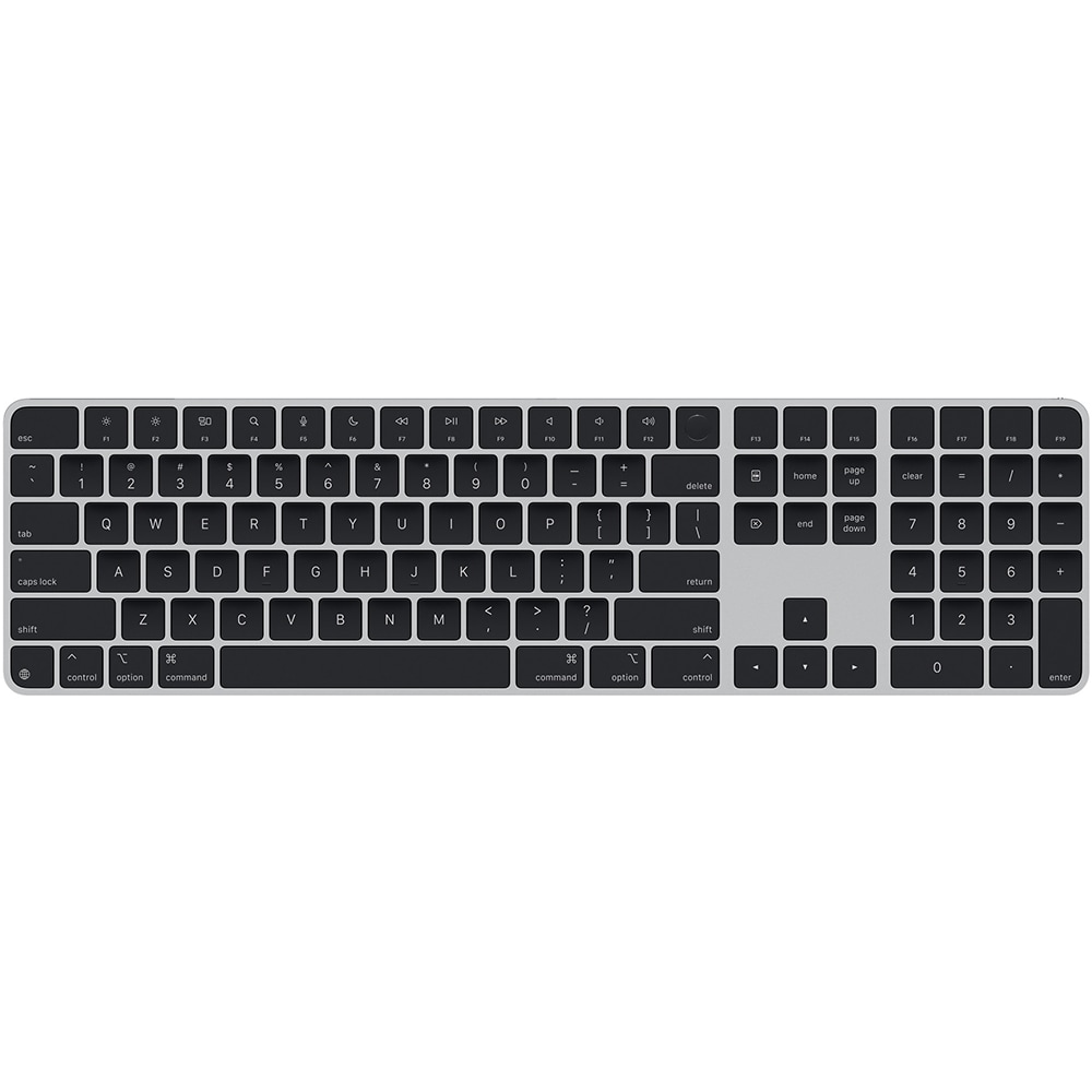 Tastatura Wireless APPLE Magic Keyboard cu Touch ID (2024), USB, Bluetooth, Layout US, negru