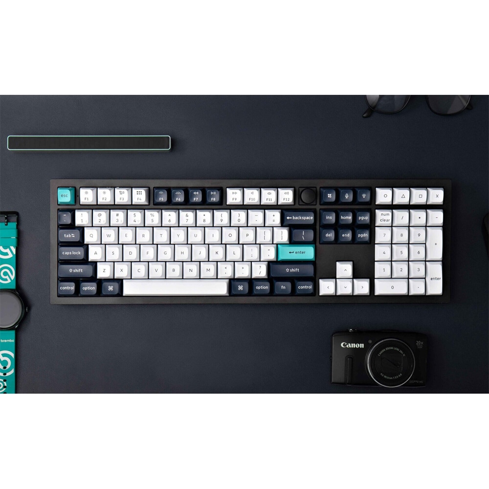 Tastatura Gaming Wireless mecanica KEYCHRON Q6 MAX QMK/VIA Q6M-M2, Bluetooth, USB, Layout US, negru