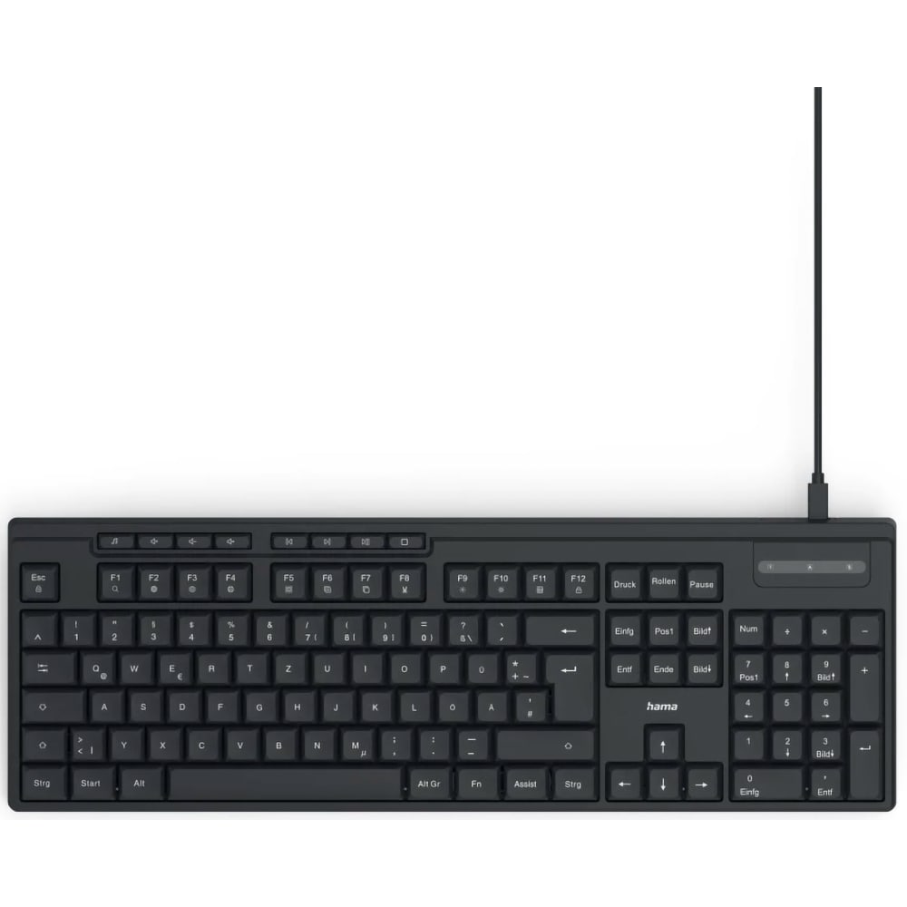 Tastatura cu fir HAMA CK-200, USB, Layour RO, negru