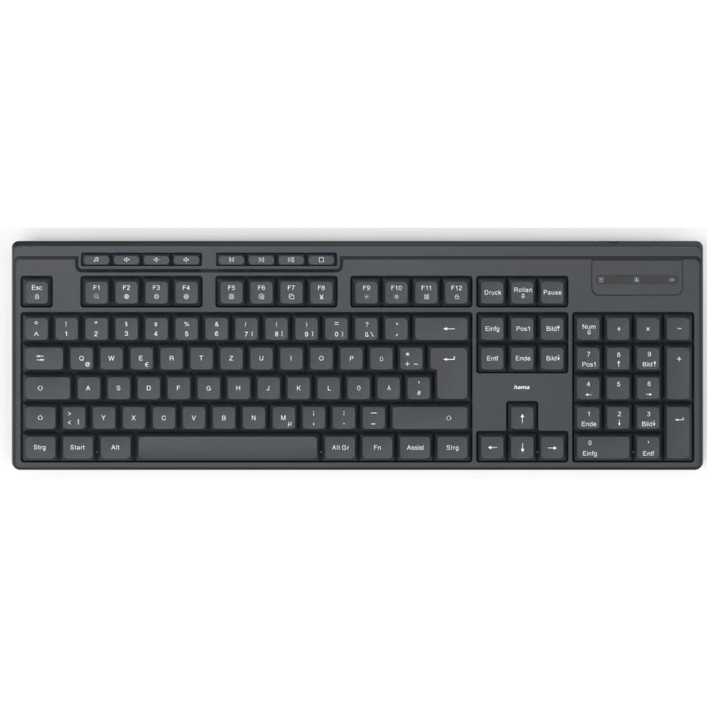 Tastatura Wireless HAMA WK-200, USB, Layout RO, negru