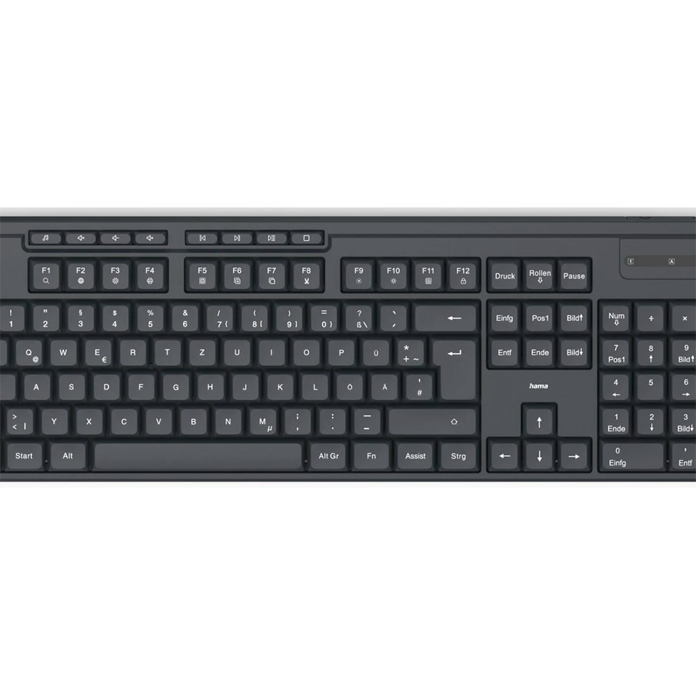 Tastatura Wireless HAMA WK-200, USB, Layout RO, negru