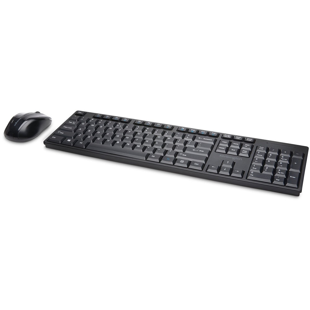 Kit tastatura si mouse Wireless KENSINGTON Pro Fit Low-Profile, USB, negru