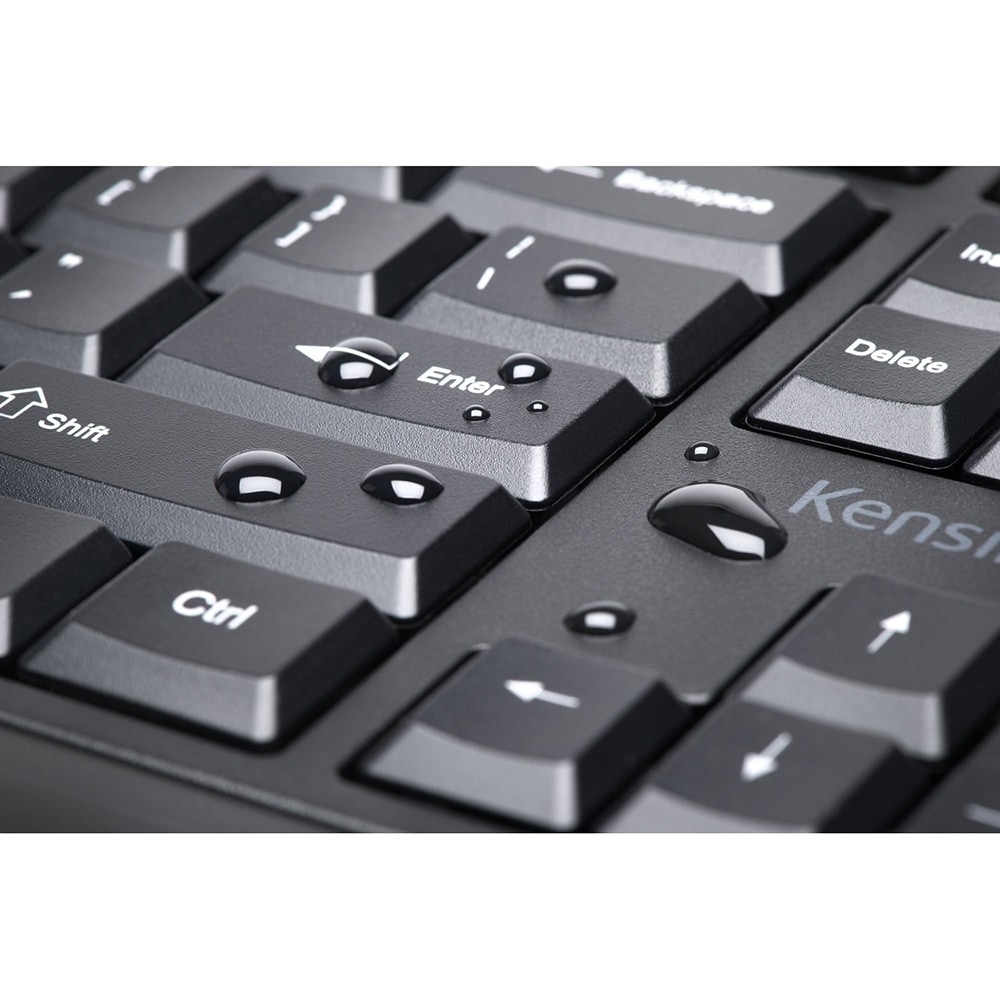 Kit tastatura si mouse Wireless KENSINGTON Pro Fit Low-Profile, USB, negru