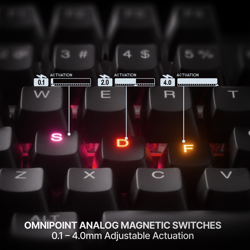 Tastatura Gaming mecanica STEELSERIES Apex Pro TKL Gen 3, USB, Layout US, negru