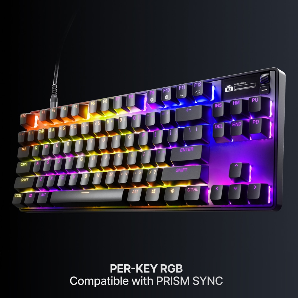 Tastatura Gaming mecanica STEELSERIES Apex Pro TKL Gen 3, USB, Layout US, negru