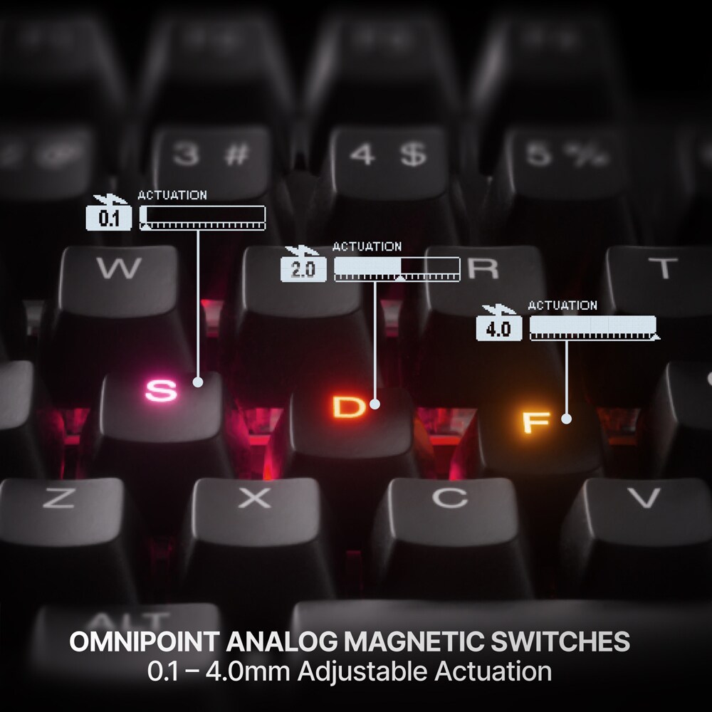 Tastatura Gaming Wireless mecanica STEELSERIES Apex Pro TKL Gen 3, Bluetooth, USB, Layout US, negru