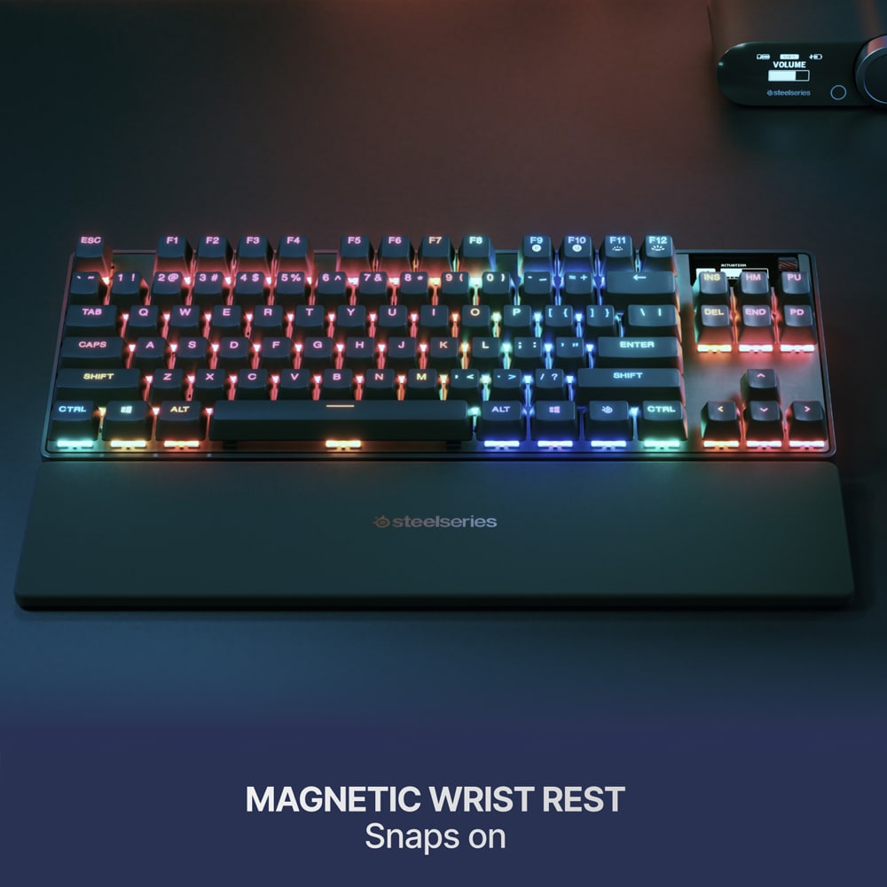 Tastatura Gaming Wireless mecanica STEELSERIES Apex Pro TKL Gen 3, Bluetooth, USB, Layout US, negru