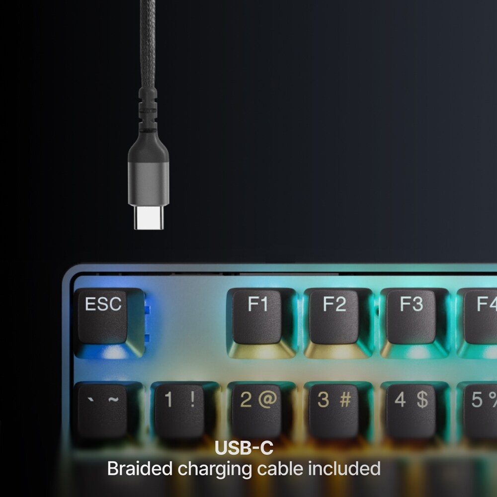 Tastatura Gaming Wireless mecanica STEELSERIES Apex Pro TKL Gen 3, Bluetooth, USB, Layout US, negru