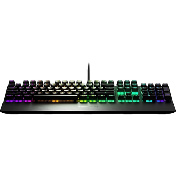 Tastatura Gaming mecanica STEELSERIES Apex 5, Hybrid blue mechanical Switch, USB, negru