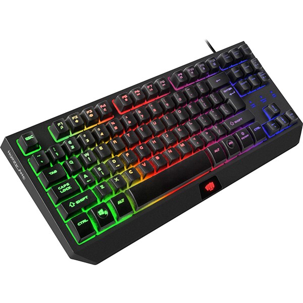 Tastatura Gaming FURY Hurricane TKL, USB, Layout US, negru