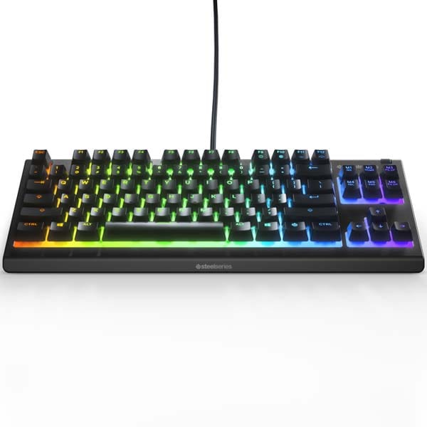 Tastatura Gaming STEELSERIES Apex 3 TKL, Whisper-Quiet Switch, USB, negru
