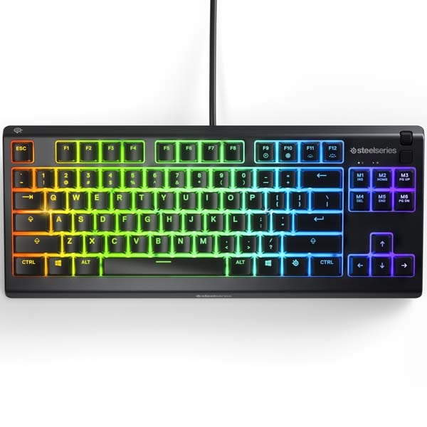 Tastatura Gaming STEELSERIES Apex 3 TKL, Whisper-Quiet Switch, USB, negru