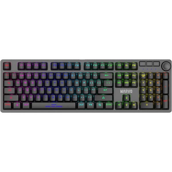 Tastatura Gaming mecanica MARVO KG954, USB-C, Red Switch, negru