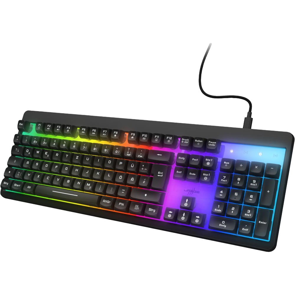 Tastatura Gaming HAMA uRage Exodus 215 Illuminate, USB, Layout US, negru