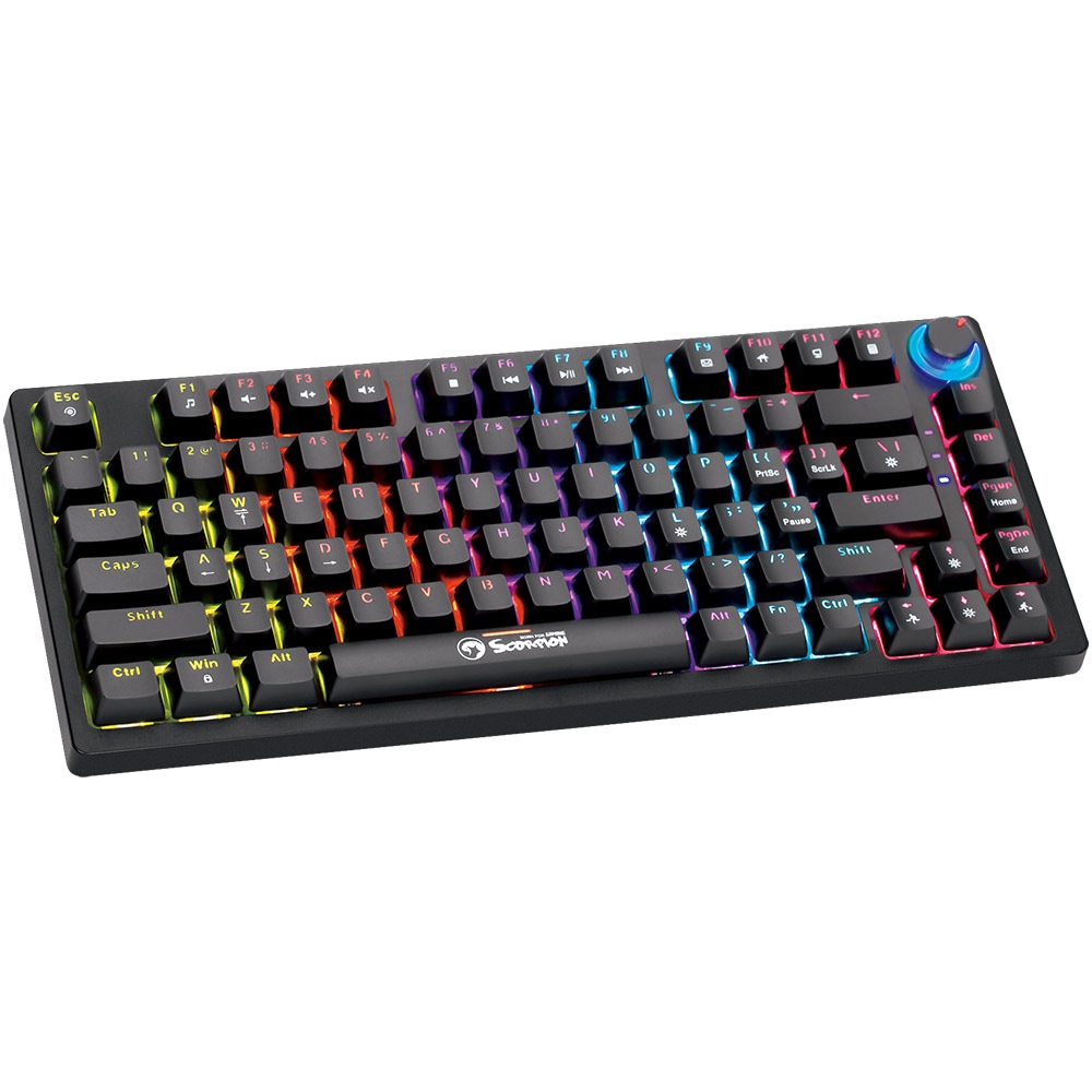 Tastatura Gaming mecanica MARVO KG904 TKL, USB, Layout US, negru