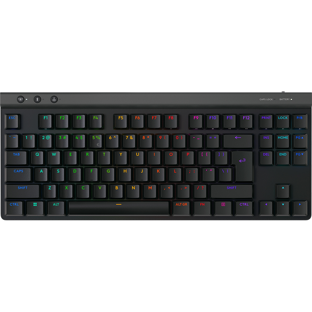 Tastatura Gaming Wireless mecanica LOGITECH G515 TKL, Bluetooth, USB, Layout US, negru
