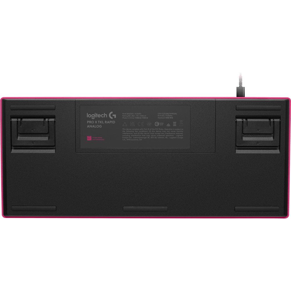 Tastatura Gaming mecanica LOGITECH G Pro X TKL, USB, Layout US, magenta