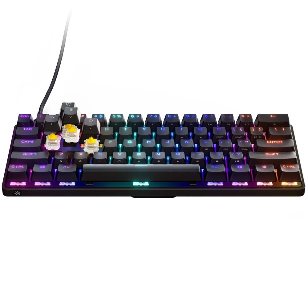 Tastatura Gaming STEELSERIES Apex 9 Mini, Linear OptiPoint Switch, USB, Layout US, negru