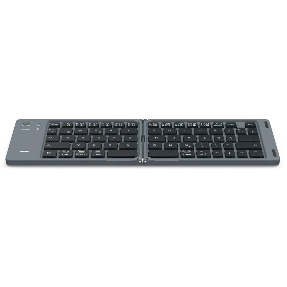 Tastatura Wireless HAMA Travel 450, Bluetooth, Layout DE, negru