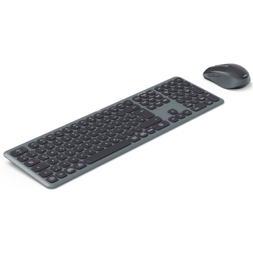 Kit tastatura si mouse Wireless HAMA WKM-550, USB, Bluetooth, Layout US, negru