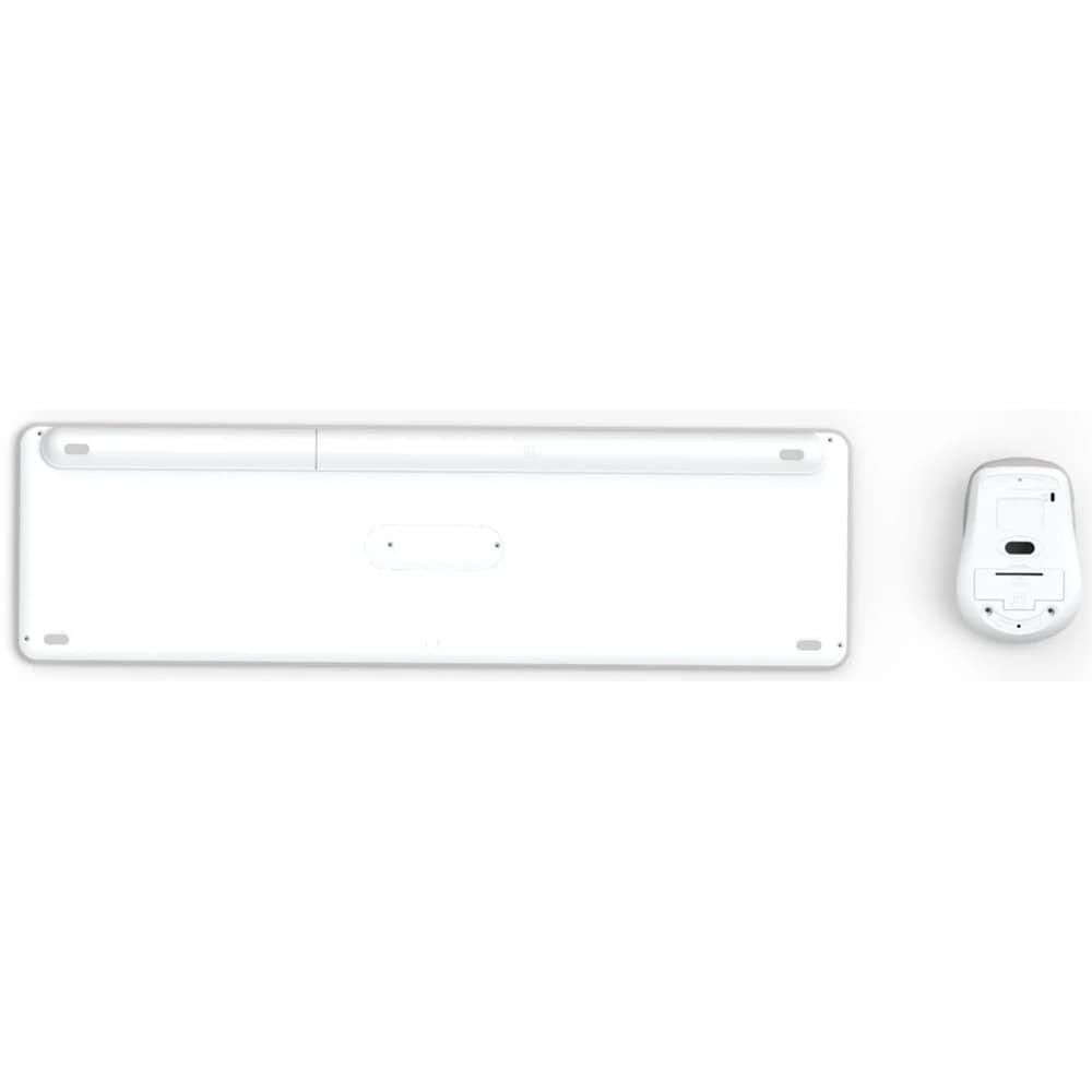 Kit tastatura si mouse Wireless HAMA WKM-550, USB, Bluetooth, Layout US, alb