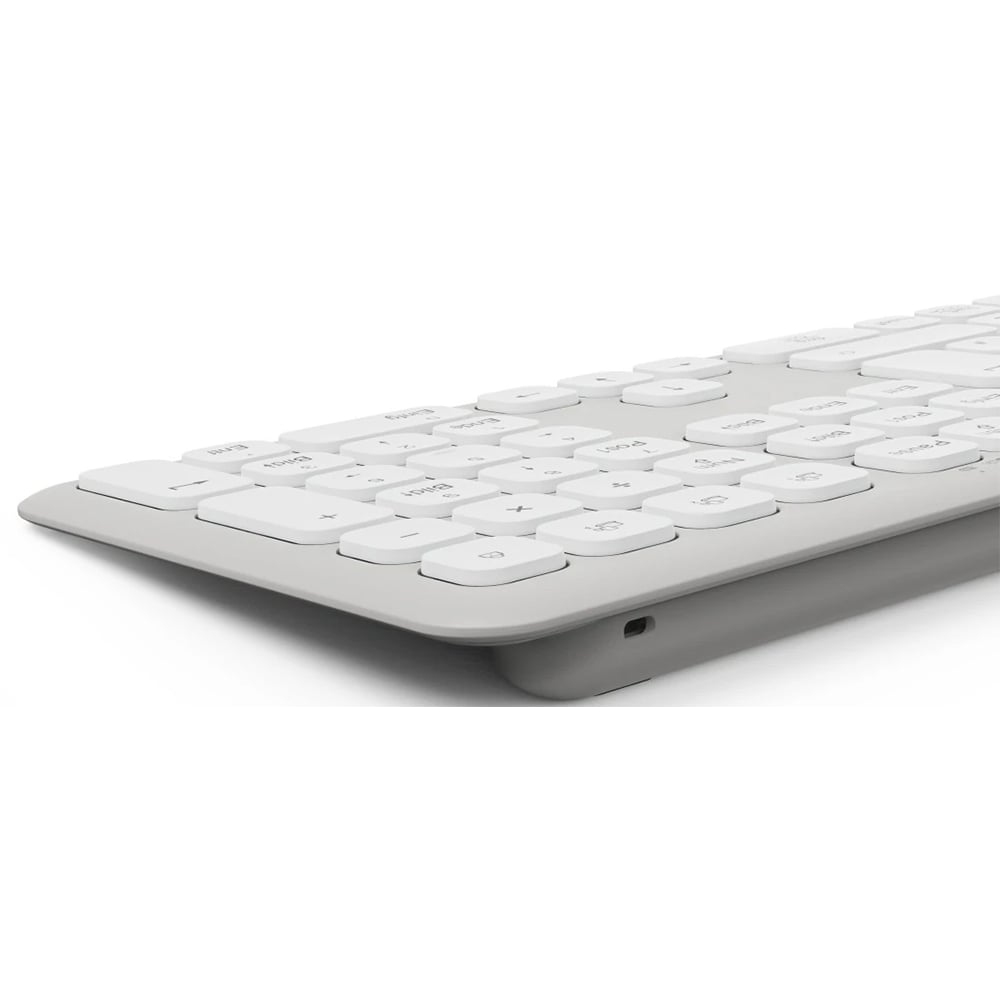 Kit tastatura si mouse Wireless HAMA WKM-550, USB, Bluetooth, Layout US, alb