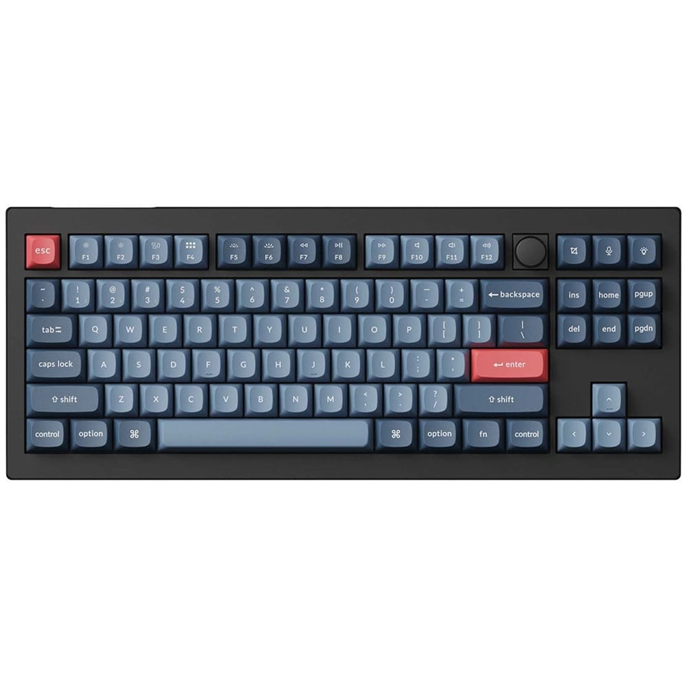 Tastatura Gaming Wireless mecanica KEYCHRON V3 MAX QMK/VIA TKL, Bluetooth, USB, Layout US, negru