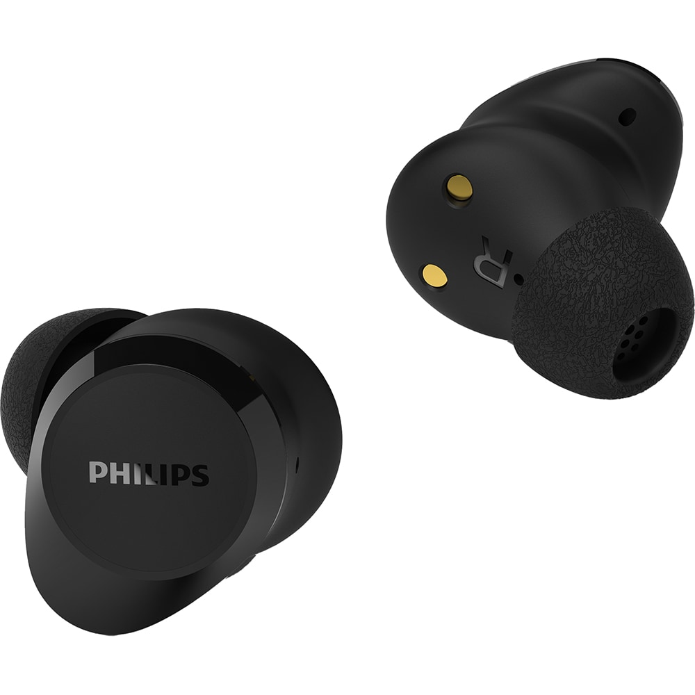 Casti PHILIPS TAT1300BK/00, True Wireless, Bluetooth, In-ear, Microfon, negru