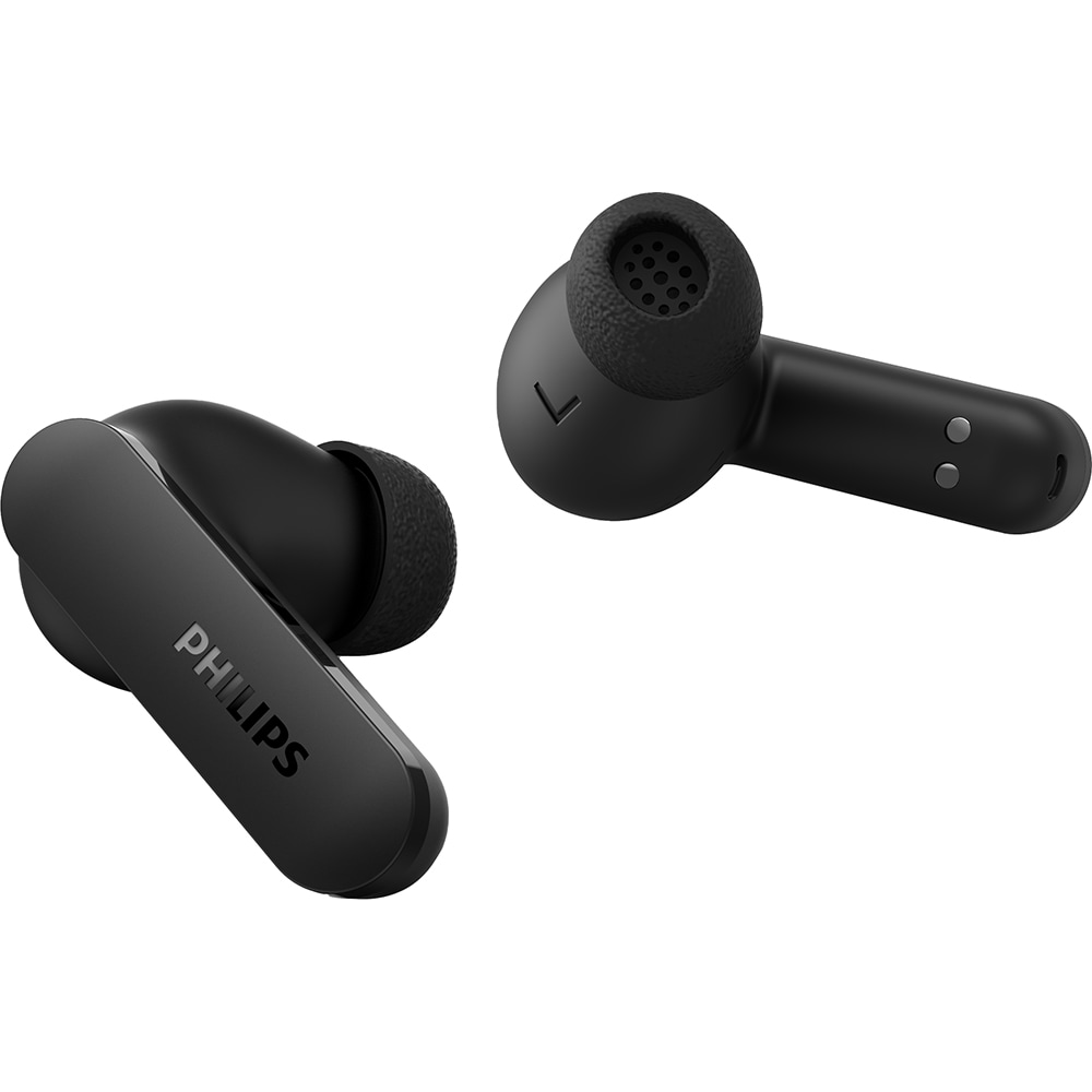 Casti PHILIPS TAT2100BK/00, True Wireless, Bluetooth, In-ear, Microfon, negru