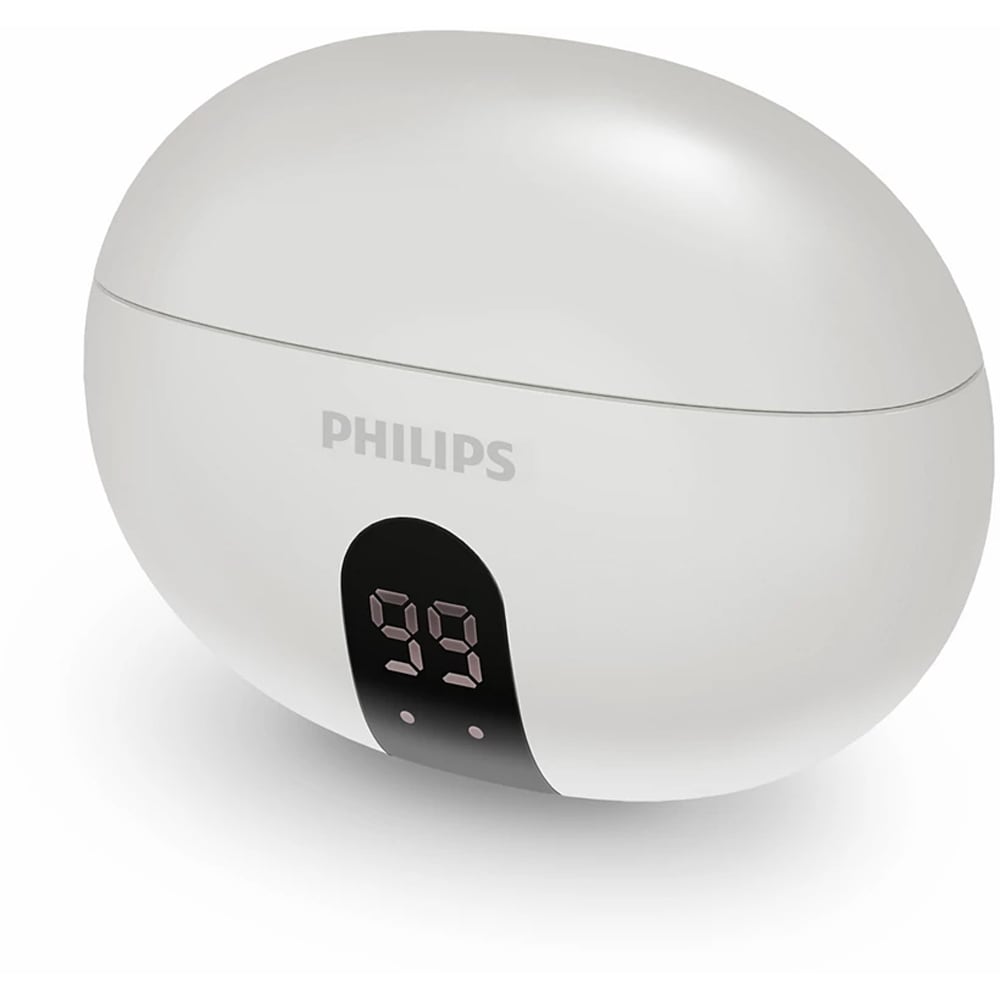 Casti PHILIPS TAT2520WT/00, True Wireless, Bluetooth, In-ear, Microfon, Noise Cancelling, alb