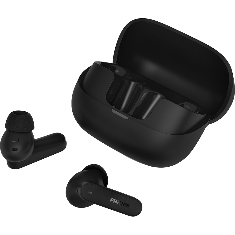 Casti PHILIPS TAT3000BK/00, True Wireless, Bluetooth, In-ear, ANC, Microfon, negru