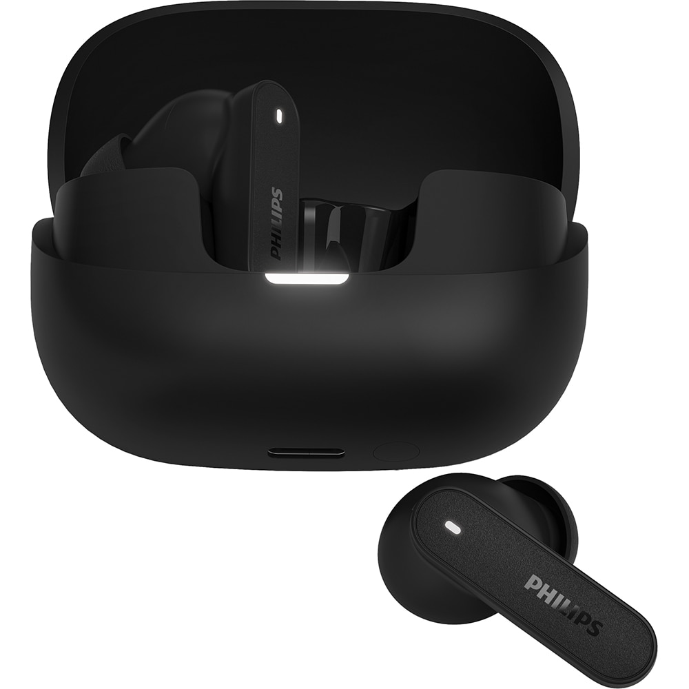 Casti PHILIPS TAT3000BK/00, True Wireless, Bluetooth, In-ear, ANC, Microfon, negru