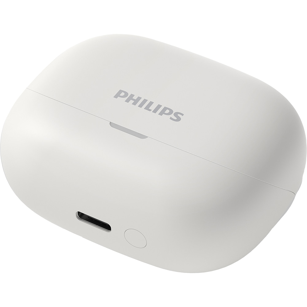 Casti PHILIPS TAT3000WT/00, True Wireless, Bluetooth, In-ear, ANC, Microfon, alb