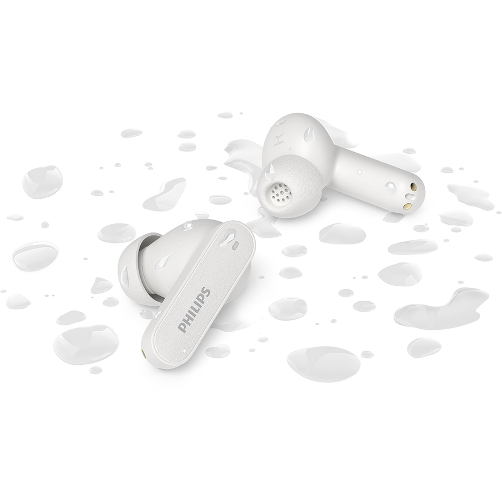Casti PHILIPS TAT3000WT/00, True Wireless, Bluetooth, In-ear, ANC, Microfon, alb