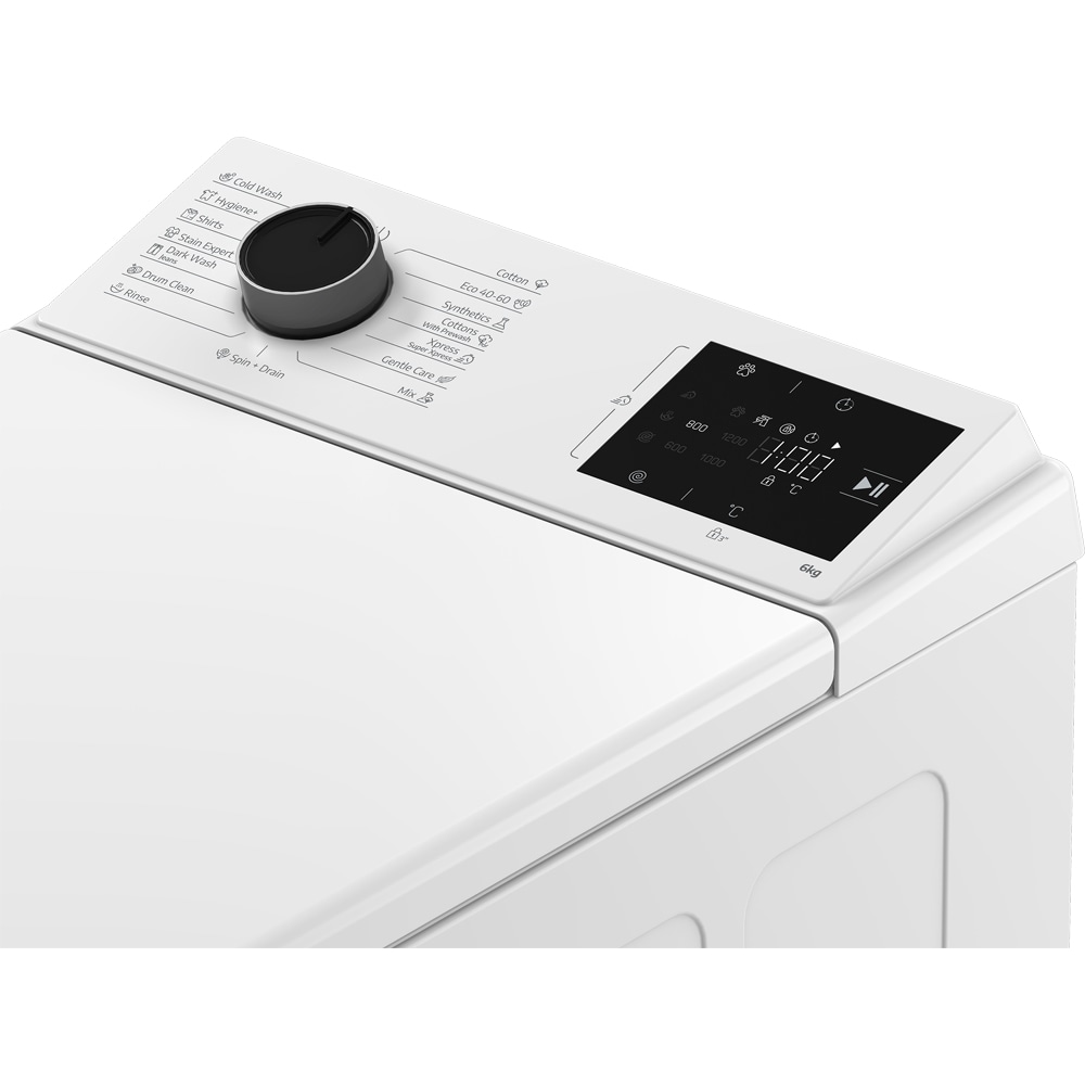 Masina de spalat rufe verticala BEKO TB622ECWEE, 6 kg, 1200rpm, Clasa B, alb