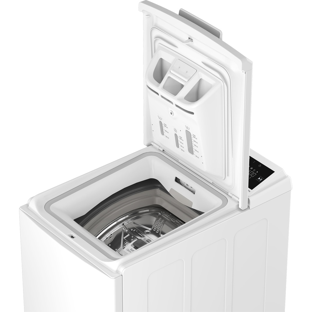 Masina de spalat rufe verticala BEKO TB622ECWEE, 6 kg, 1200rpm, Clasa B, alb