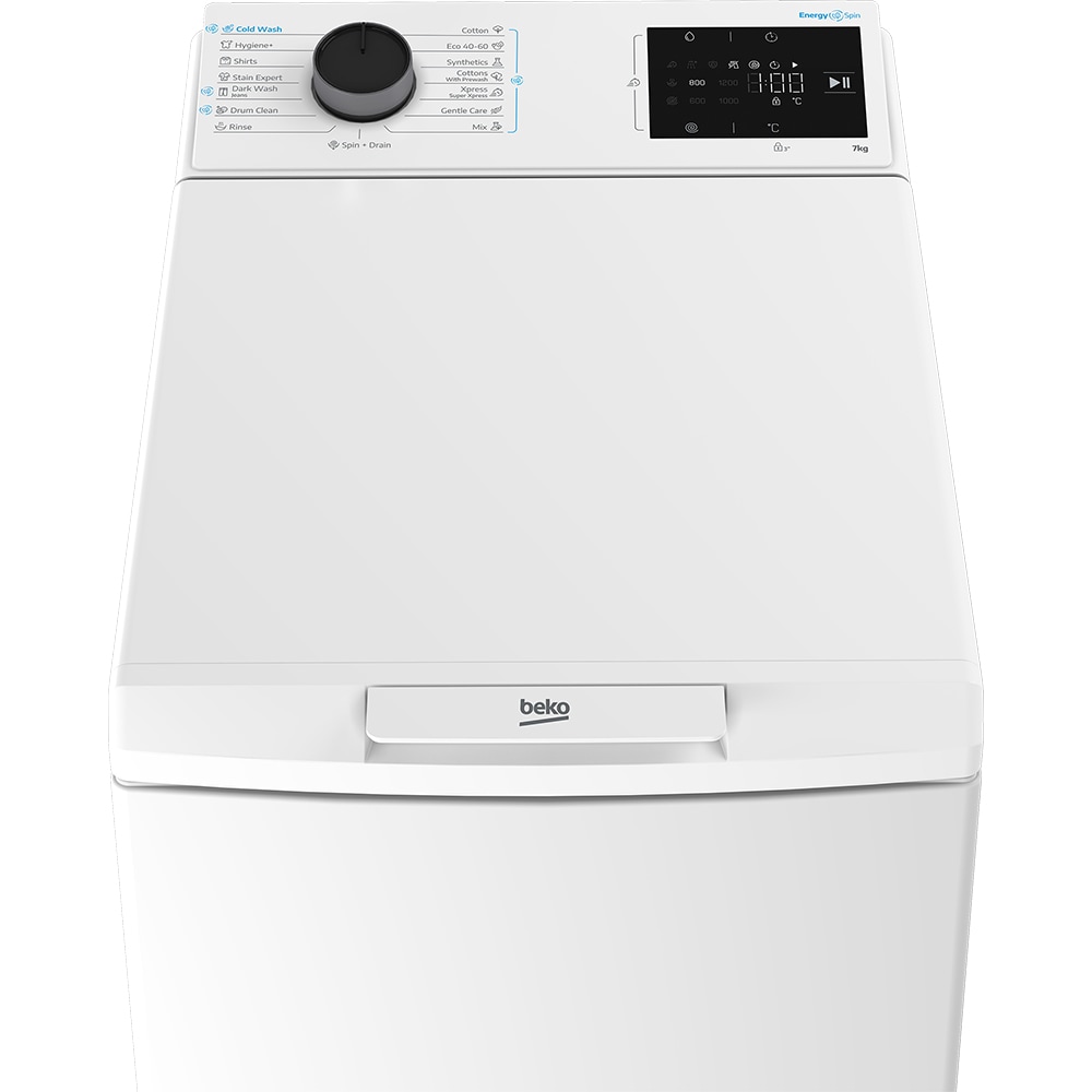 Masina de spalat rufe verticala BEKO TB721EESEE, 7 kg, 1200rpm, Clasa A, alb